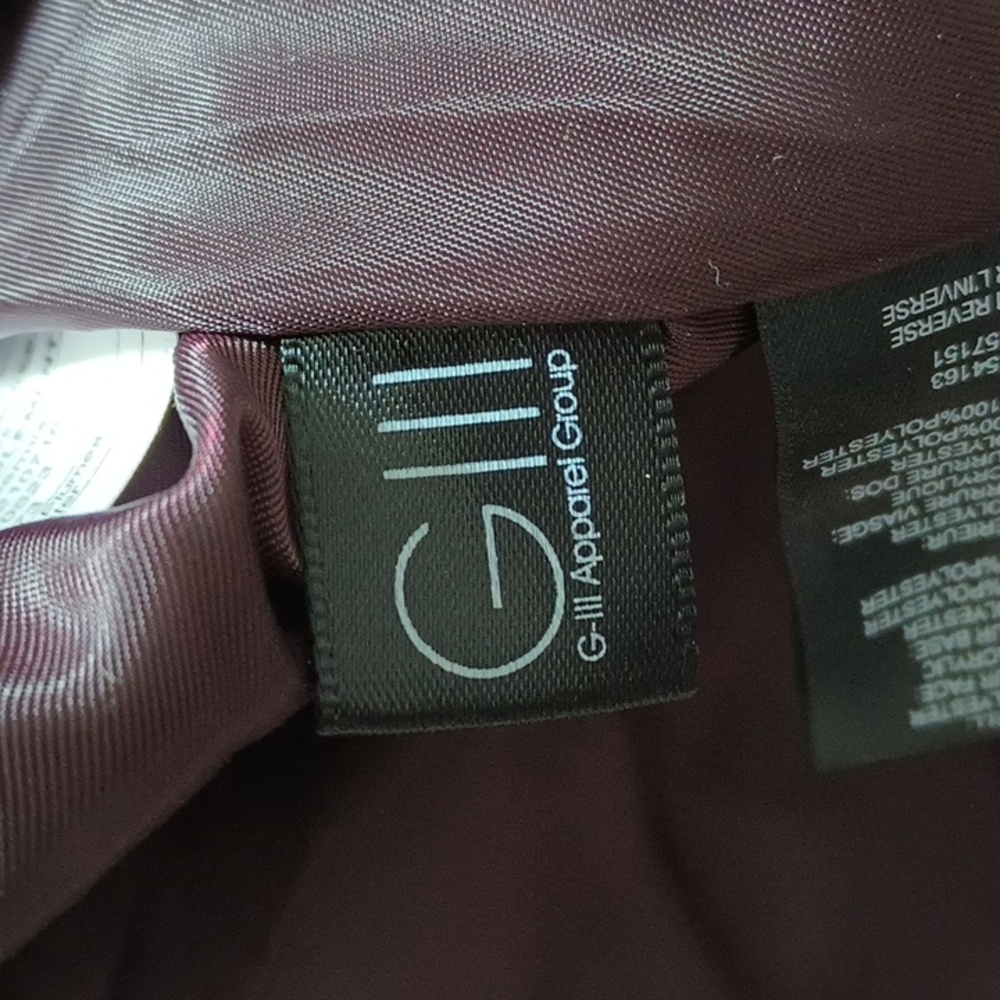 #207 Kenneth Cole New York Women's Puffer Coat. Long Coat Purple Color. XSmall - Picture 13 of 14
